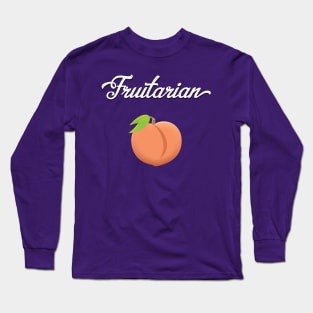 Fruitarian Eat Peach Fruit Long Sleeve T-Shirt